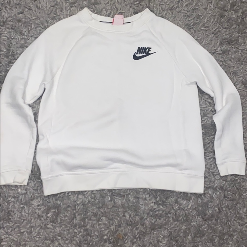 White Nike crew neck